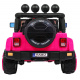 Terénní auto Full Time 4WD pro děti Růžová + pohon 4x4 + dálkové ovládání + LED audio + úložný prostor