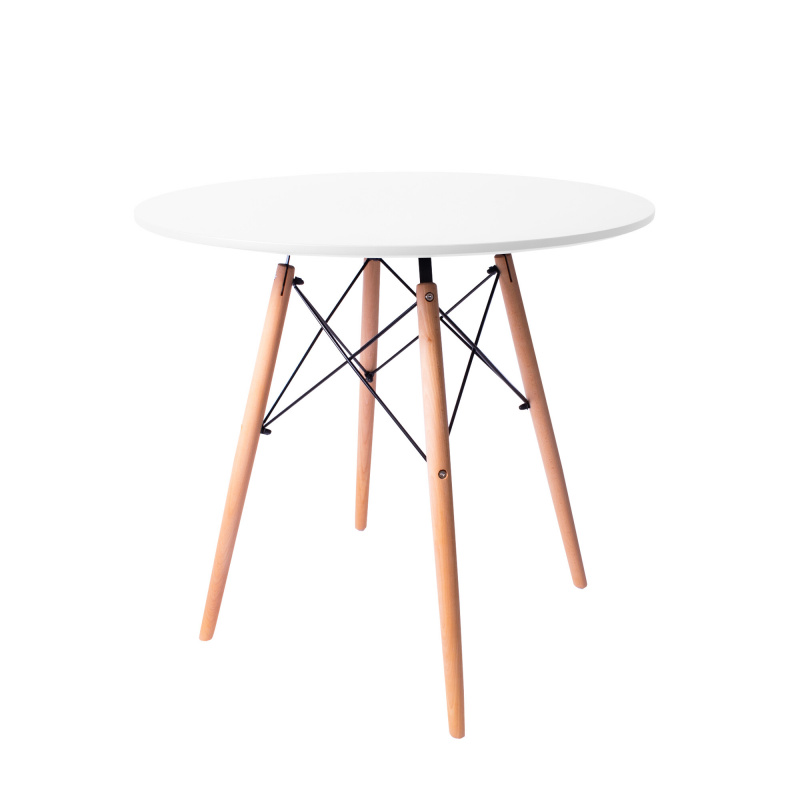 Aga Jídelní stůl 80 cm Bílý