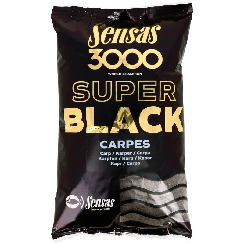 Sensas Krmítková směs 3000 Super Black Carpe 1kg