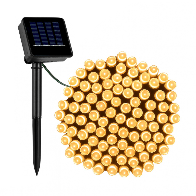 Linder Exclusiv Solární světelný řetěz 150 LED Teplá bílá