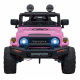 Toyota FJ Cruiser pro děti růžová + dálkové ovládání + pohon 4x4 + LED audio + EVA + pomalý start