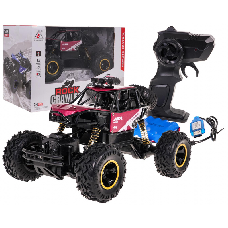 Crawler MONSTER ROCK R/C 1:16 Červený
