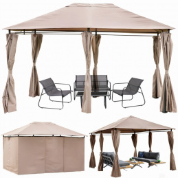 Zahradní pavilon 3x4 m s bočními stěnami voděodolný