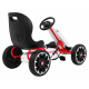 ABARTH šlapací motokára pro děti Bílá + EVA kola + Ruční brzda + Volnoběh