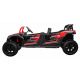 Čtyřmístná bugina ATV RACING UTV2000 s li-ion baterií Červená