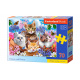 CASTORLAND Puzzle 70 dílků - Koťata s květinami