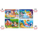 Puzzle 4v1 Krásné pohádky 8,12,15,20 dílků