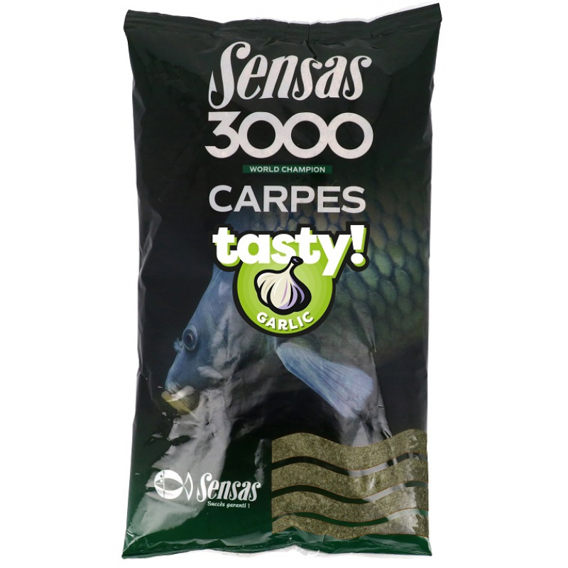 Sensas Krmítková směs 3000 Carp Tasty Garlic 1kg