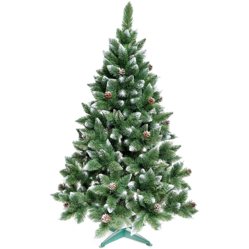 Aga Vánoční stromeček 220 cm s šiškami