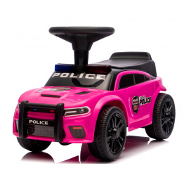 Odrážedlo J3 RŮŽOVÉ POLICE Hudba, světla, nárazník