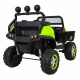 Mercedes Benz Unimog pro děti Zelený + pohon 4x4 + dálkové ovládání + zavazadlový prostor + pomalý start + MP3 LED