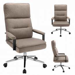 Otočná židle SEGO látka - hnědá