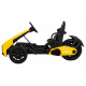 Dětská motokára na baterie Bolid XR-1 žlutá + nastavitelná řídítka + tvarované sedadlo