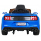 GT Sportovní autíčko na baterie pro děti modré + dálkové ovládání + pomalý start + nosič zavazadel + MP3 LED dioda