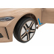 BMW i4 Autíčko na baterie pro děti Zlaté + Pomalý start + EVA + Eko kůže + LED Audio + Dálkové ovládání