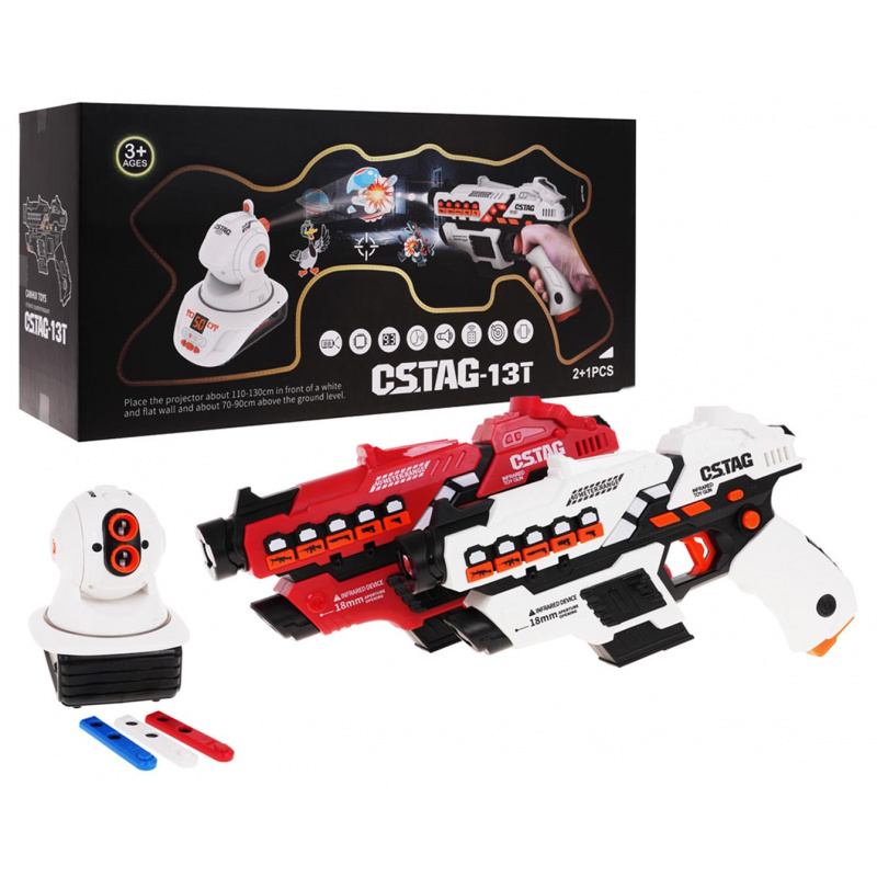 Sada Laserových Pistolí + Projektor
