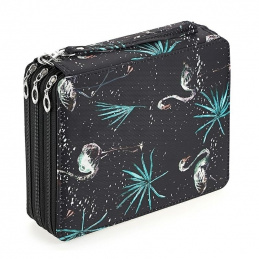 K405A ŠKOLNÍ PENÁL ORGANIZÉR 4 KLAPKY   PLAMEŇÁK