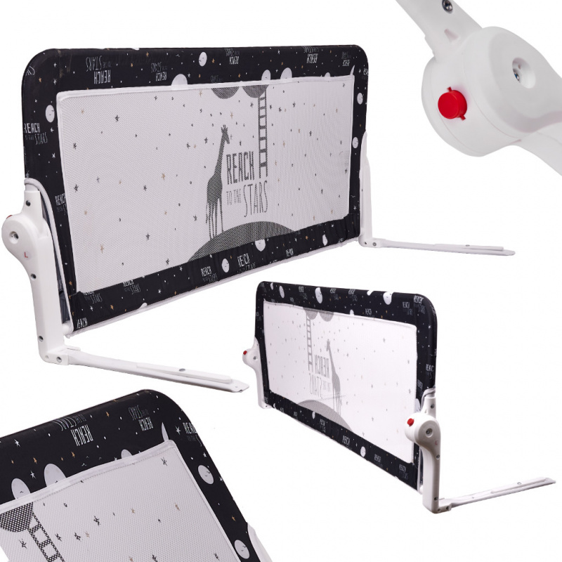 Aga Bezpečnostní zábrana k posteli 150 cm černá