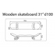 VELKÝ DŘEVĚNÝ SKATEBOARD D100 THE MANDALORIAN