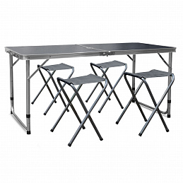 Aga Kempingový skládací set Šedý 6DAZ580 - II. JAKOST