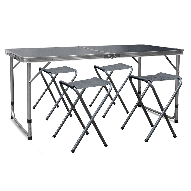 Aga Kempingový skládací set Šedý 6DAZ580 - II. JAKOST