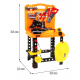 DIY sada 3 v 1 pro děti 3+ Dílna 100 el. Kufr + stůl + oblečení stavitele