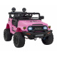Toyota FJ Cruiser pro děti růžová + dálkové ovládání + pohon 4x4 + LED audio + EVA + pomalý start