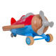 Dřevěné Letadlo Červené