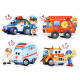 Puzzle 4v1 Záchranné služby 4,5,6,7 dílků