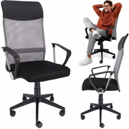 Otočná židle ZOOM - černošedá