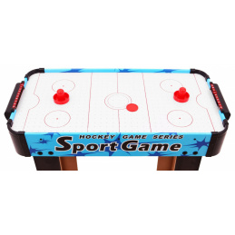 Dětský Air Hockey Blue + MDF stůl + Vzduchové dmychadla + Houbové disky