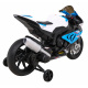 Dětská bateriová motorka BMW HP4 Modrá + pomocná kolečka + pomalý start + EVA + MP3 LED