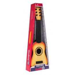 Klasická kytara pro děti 3+ Světle hnědý nástroj + 6 kovových strun