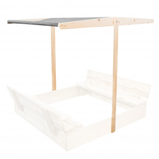 Aga Stříška na dětské pískoviště 120x120 cm Šedá