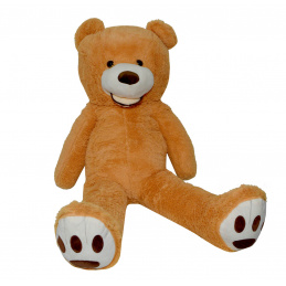 Aga4Kids Plyšový medvěd 130 cm Světle hnědý s tlapkami DZ814