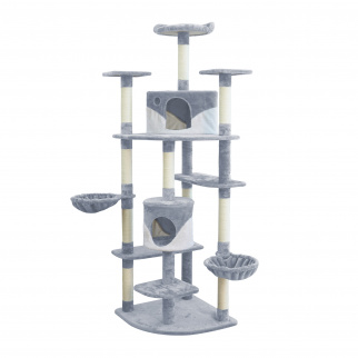 Aga Škrabadlo pro kočky 200 cm Šedobílé