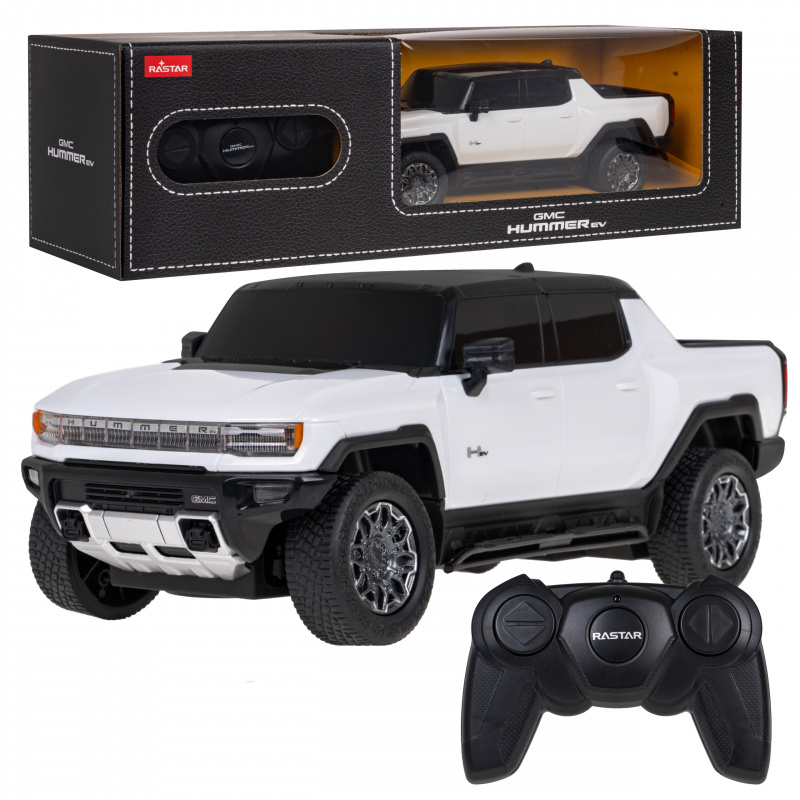 GMC Hummer EV bílý RASTAR model 1:26 Dálkově ovládané auto + 2,4 GHz dálkové ovládání