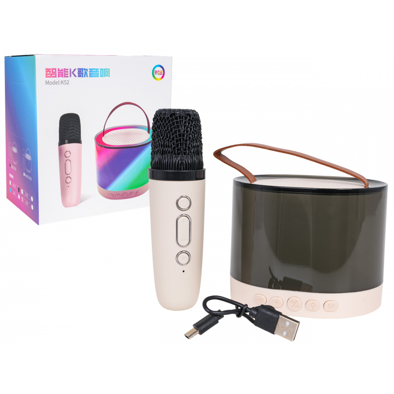 Sada Karaoke Mikrofon + Podsvícený Reproduktor