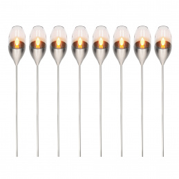 Kynast Zahradní LED solární svítidlo pochodeň 112 cm 8 ks