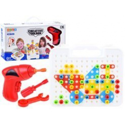 Stavebnice se šroubovákem 268ks ZA3546