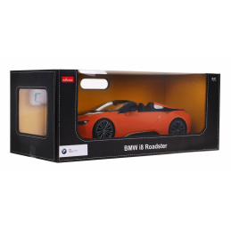 BMW i8 Roadster oranžový RASTAR model 1:12 Auto na dálkové ovládání + 2,4 GHz dálkové ovládání