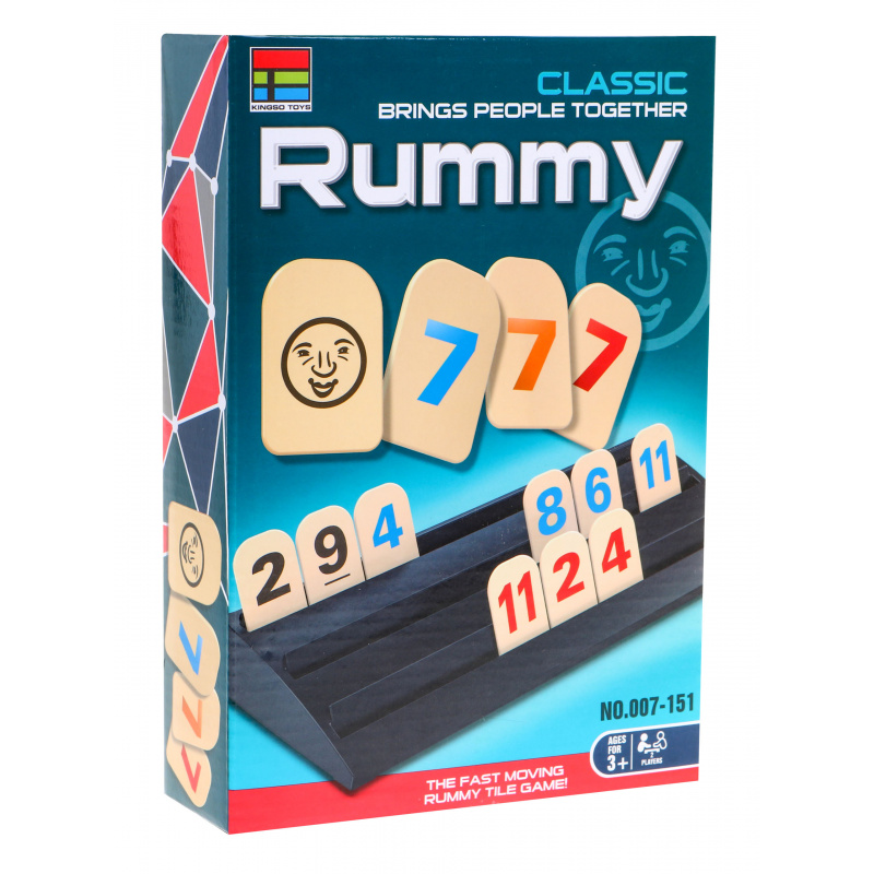 Logická číselná hra Rummy pro děti dospělé Rodinná zábava + výuka matematiky