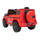 Mercedes AMG G63 pro děti Červený + dálkové ovládání + MP3 LED + pomalý start + EVA + pásy