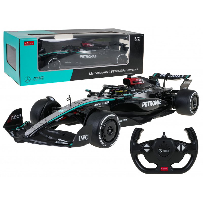 Bolid R/C 1:12 Mercedes-AMG F1 W15 E Performance Černý RASTAR