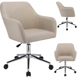 Otočné křeslo KRIS - béžové odstíny
