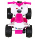 Nejrychlejší bateriová čtyřkolka pro děti Růžová + 25W motor