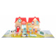 Rozkládací vila se 3 figurkami pro děti 3+ Příslušenství + zvuky + světla + nábytek + samolepky