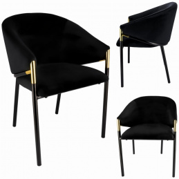 Elegantní sametová židle AMBER