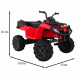 Čtyřkolka XL ATV 2,4GHz na baterie pro děti Červená + dálkové ovládání + pohon 4x4 + nosič zavazadel + startování zdarma + EVA + LED audio