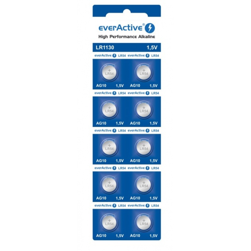 Aga EverActive G10 AG10 knoflíková baterie 10ks